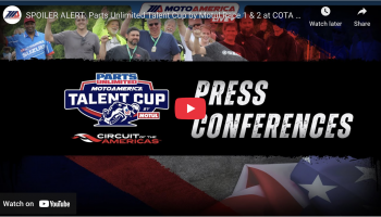 Video: Parts Unlimited Talent Cup By Motul Race One & Two Press Conference From Circuit of The Americas